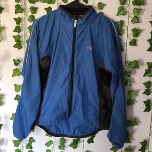 Blue north face windbreaker